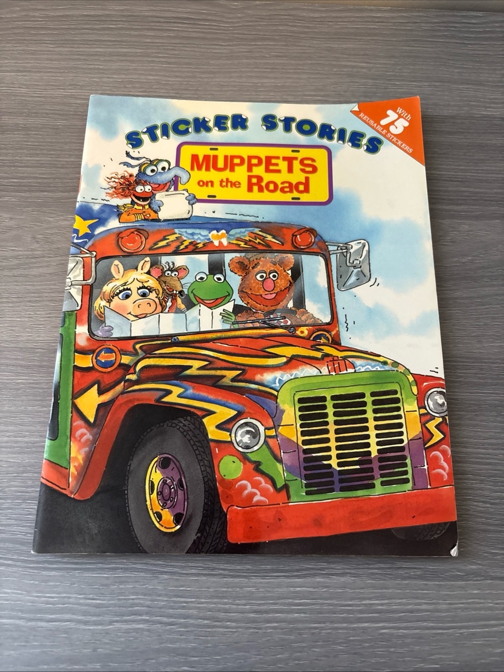 Muppets on the Road Sticker Stories Paperback Book 2000 Collectible